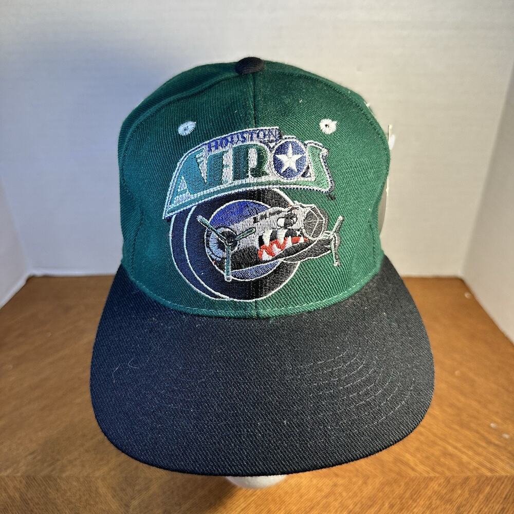 Rare Vintage 1990's Houston Aeros IHL Fitted Hat Size 6 7/8 New NWT Deadstock
